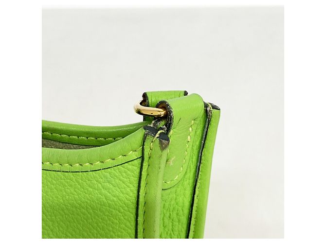 Hermès Borsa a tracolla Hermes Evelyne TPM Verde - vista 7