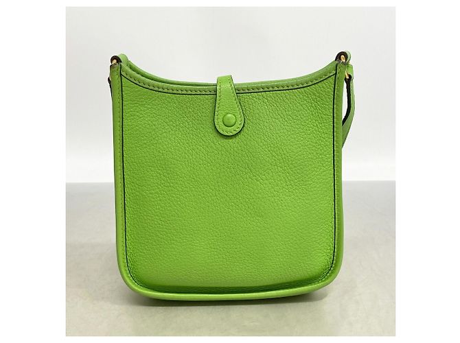Hermès Borsa a tracolla Hermes Evelyne TPM Verde - vista 9