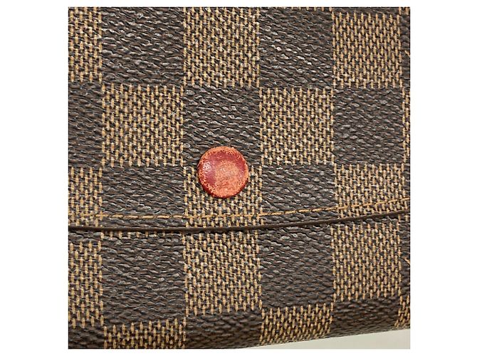 Louis Vuitton Damier Portefeuille Emilie Long Wallet Rosso Damier ebene - vista 5
