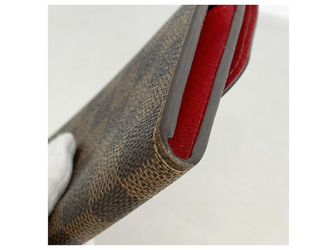 Louis Vuitton Damier Portefeuille Emilie Long Wallet Rosso Damier ebene - vista 6