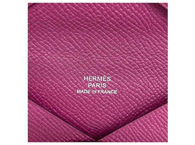 Hermès Tarjetero Hermes Calvi Púrpura - vista 4