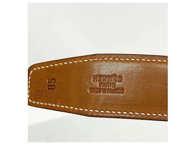 Hermès Cintura Hermes Constance Marrone - vista 2