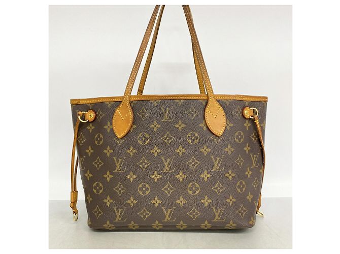 Borsa Tote Louis Vuitton Monogram Neverfull PM Marrone - vista 11