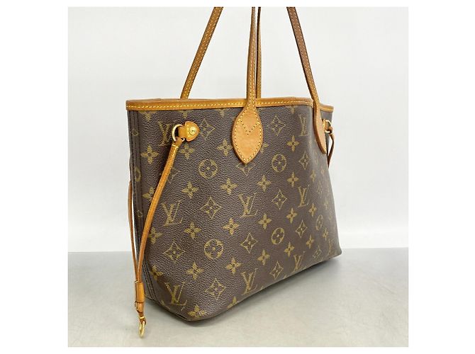 Borsa Tote Louis Vuitton Monogram Neverfull PM Marrone - vista 2