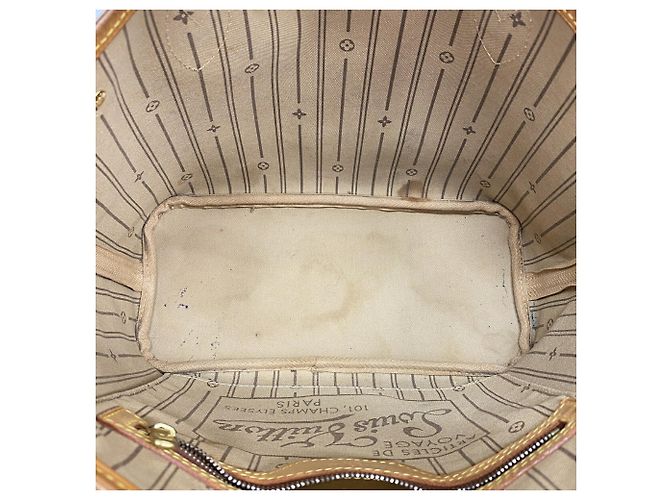Borsa Tote Louis Vuitton Monogram Neverfull PM Marrone - vista 4