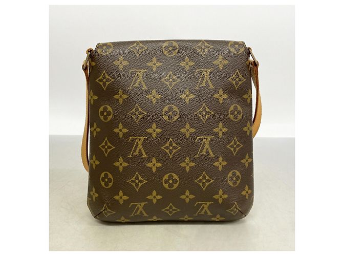 Borsa a tracolla Louis Vuitton Monogram Musette Salsa Marrone - vista 10