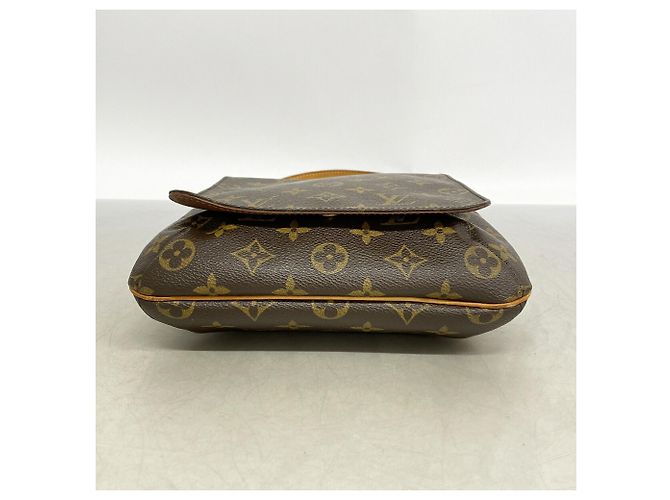 Borsa a tracolla Louis Vuitton Monogram Musette Salsa Marrone - vista 3