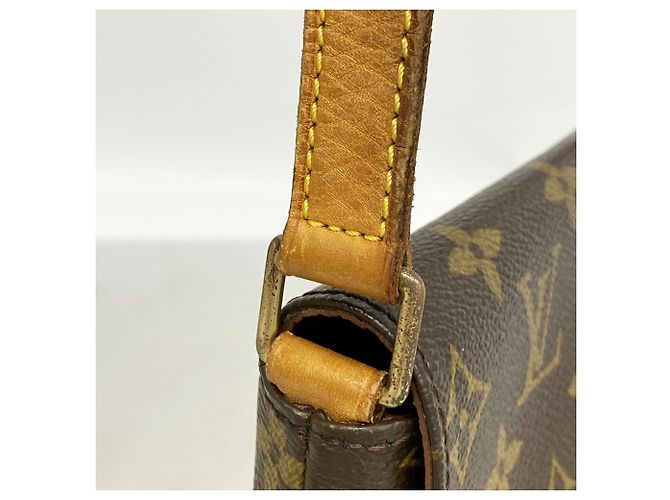 Borsa a tracolla Louis Vuitton Monogram Musette Salsa Marrone - vista 7