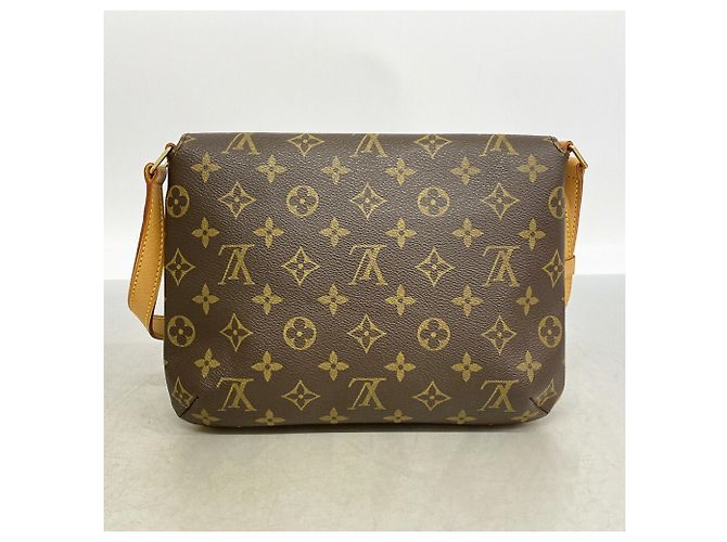 Borsa a tracolla Louis Vuitton Monogram Musette Salsa Marrone - vista 10