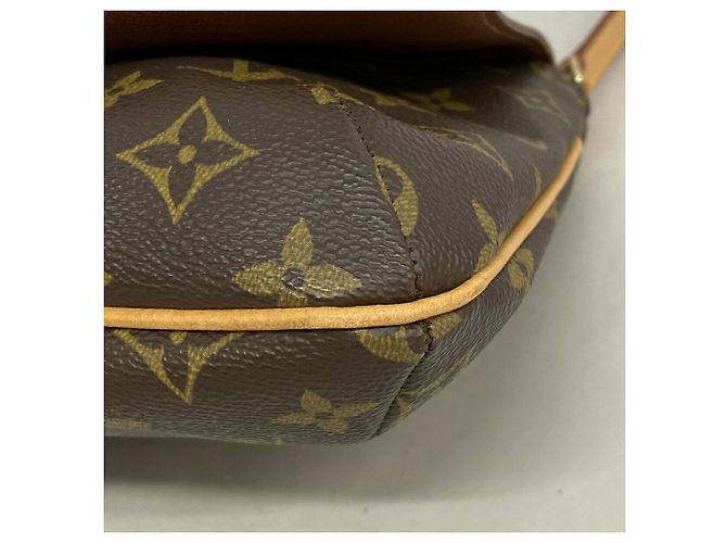Borsa a tracolla Louis Vuitton Monogram Musette Salsa Marrone - vista 6