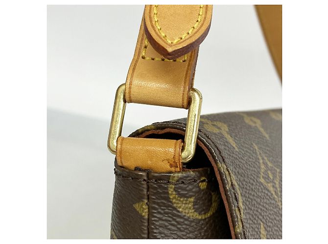 Borsa a tracolla Louis Vuitton Monogram Musette Salsa Marrone - vista 8