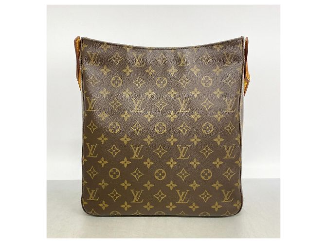 Borsa a tracolla Louis Vuitton Monogram Looping GM Marrone - vista 10