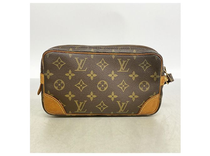 Borsa a pochette Louis Vuitton Monogram Marly Dragonne PM Marrone - vista 10