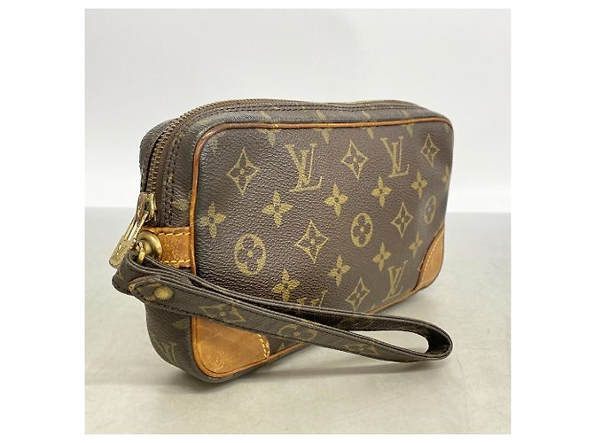 Borsa a pochette Louis Vuitton Monogram Marly Dragonne PM Marrone - vista 2