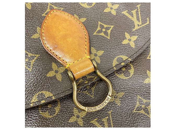 Borsa a tracolla Louis Vuitton Monogram Saint Cloud GM Marrone - vista 10