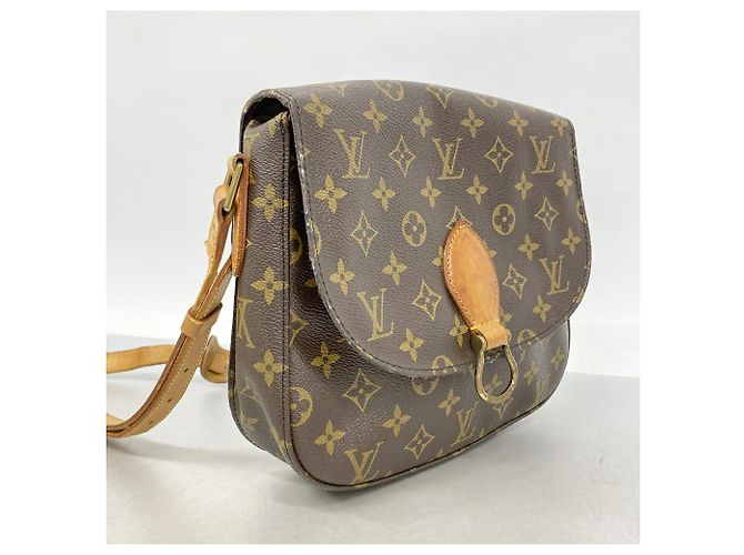 Borsa a tracolla Louis Vuitton Monogram Saint Cloud GM Marrone - vista 2