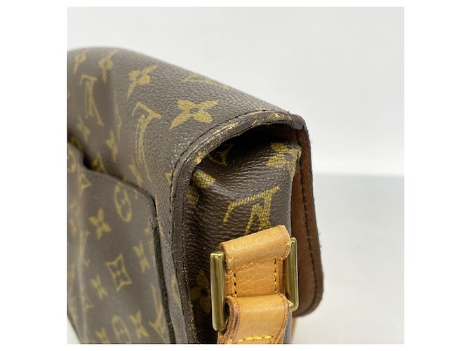 Borsa a tracolla Louis Vuitton Monogram Saint Cloud GM Marrone - vista 7