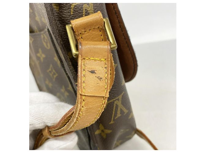 Borsa a tracolla Louis Vuitton Monogram Saint Cloud GM Marrone - vista 8