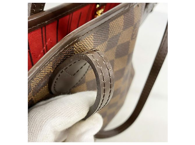 Borsa Tote Louis Vuitton Damier Neverfull PM N51109 Ebene Damier ebene - vista 8