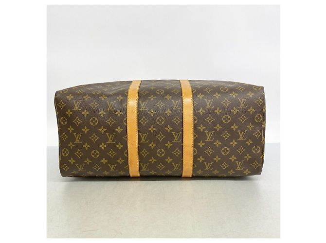 Borsa Louis Vuitton Boston Monogram Keepall 50 Marrone - vista 3