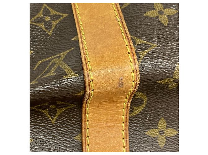 Borsa Louis Vuitton Boston Monogram Keepall 50 Marrone - vista 9