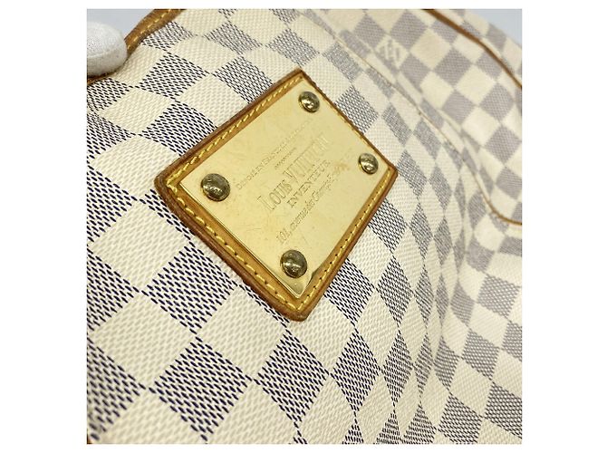 Borsa a tracolla Louis Vuitton Damier Azur Galliera PM Bianco - vista 10
