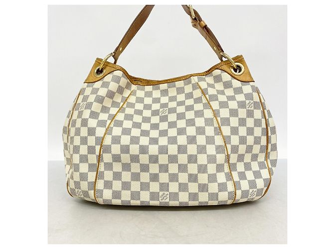 Borsa a tracolla Louis Vuitton Damier Azur Galliera PM Bianco - vista 11