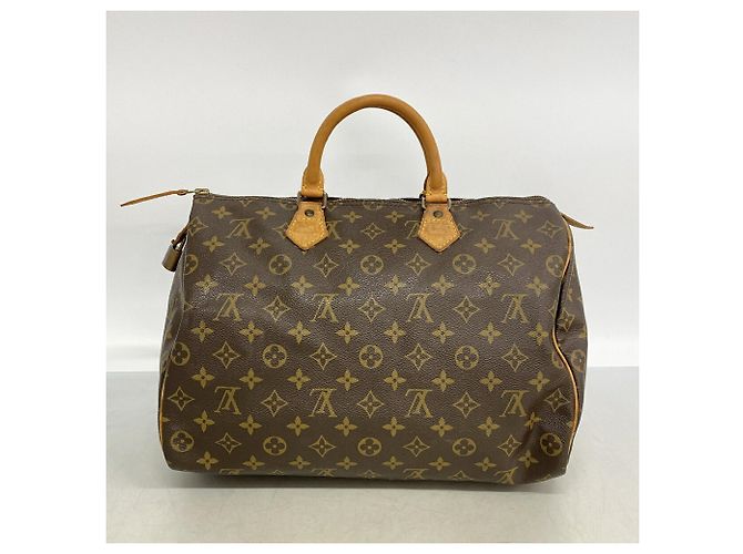 Borsa Louis Vuitton Monogram Speedy 35 Marrone - vista 11