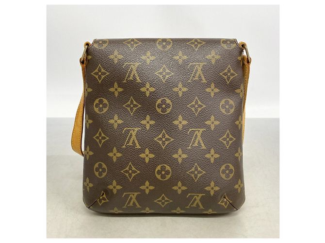 Borsa a tracolla Louis Vuitton Monogram Musette Salsa Marrone - vista 10