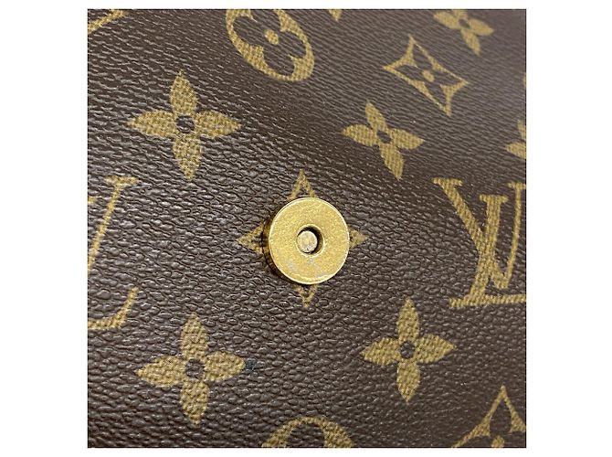 Borsa a tracolla Louis Vuitton Monogram Musette Salsa Marrone - vista 9