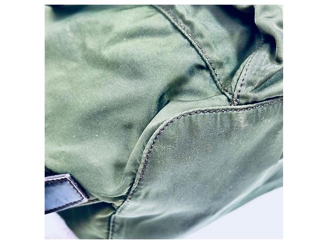 Jacquard Zaino Prada in nylon verde Cachi - vista 12