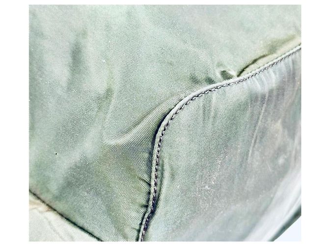 Jacquard Zaino Prada in nylon verde Cachi - vista 13