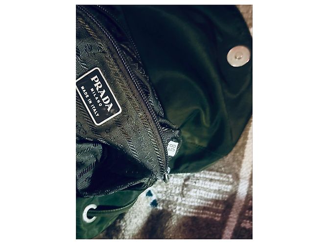 Jacquard Zaino Prada in nylon verde Cachi - vista 5