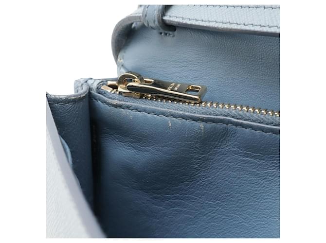 Borsa a tracolla 2way Prada Saffiano Blu Blu chiaro - vista 7