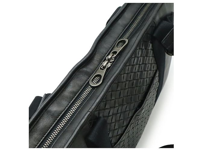 Borsa briefcase 2way in pelle Intrecciato Bottega Veneta Marrone - vista 5