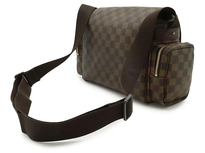 Borsa a tracolla Louis Vuitton Reporter Melville Damier Marrone - vista 2