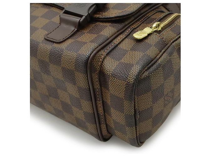 Borsa a tracolla Louis Vuitton Reporter Melville Damier Marrone - vista 3