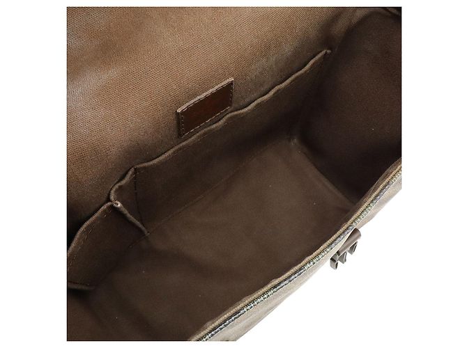 Borsa a tracolla Louis Vuitton Reporter Melville Damier Marrone - vista 7