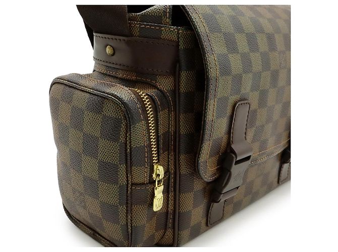 Borsa a tracolla Louis Vuitton Reporter Melville Damier Marrone - vista 8