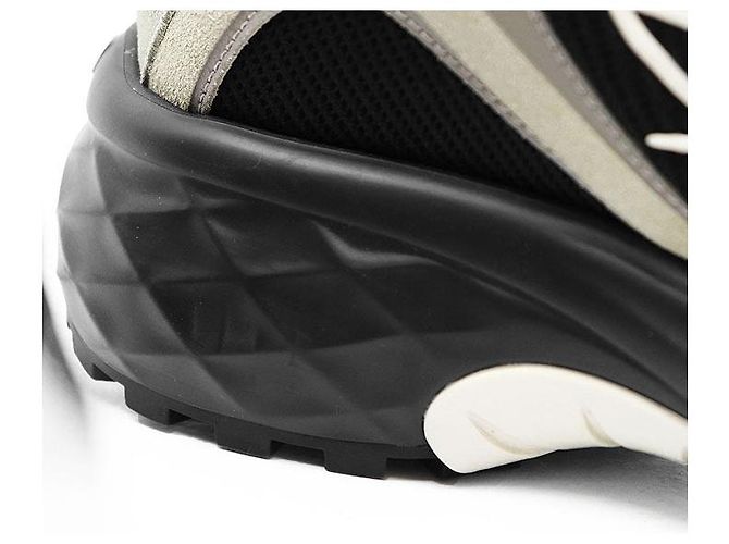Sneakers Louis Vuitton Discovery Line Monogram Flower in pelle e mesh Nero - vista 7