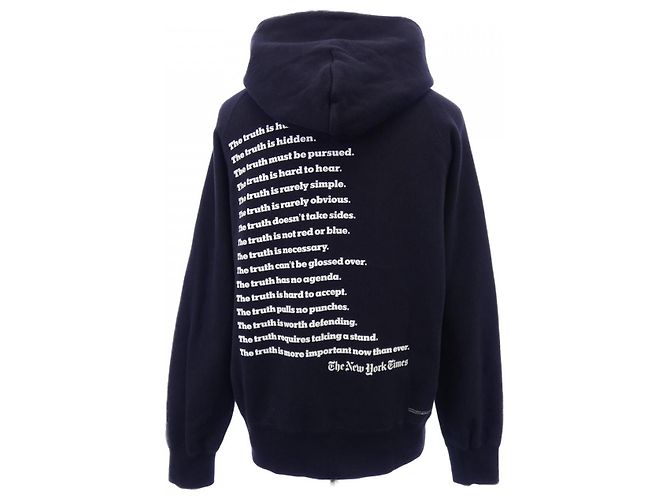 Sacai Hoodie Blau Marineblau - Ansicht 2