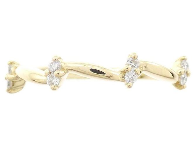 Autre Marque Kumikyoku Au750 Diamantring Golden - Ansicht 2