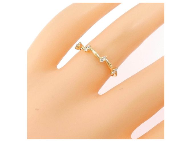 Autre Marque Kumikyoku Au750 Diamantring Golden - Ansicht 5