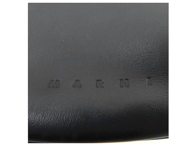 Borsa a tracolla in pelle Marni Nero - vista 10