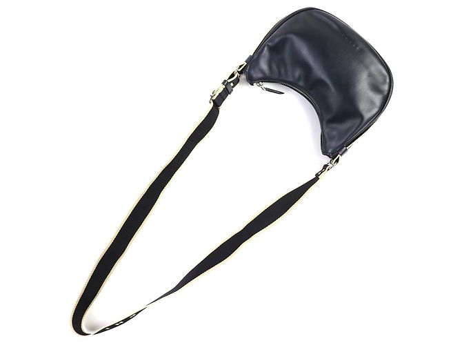 Borsa a tracolla in pelle Marni Nero - vista 7