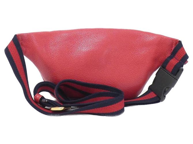 Gucci Leder-Gürteltasche Rot - vista 2