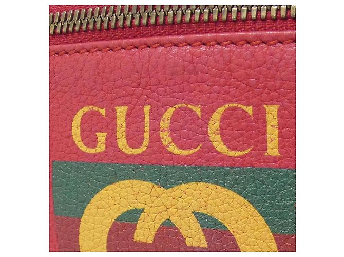 Gucci Leder-Gürteltasche Rot - vista 4