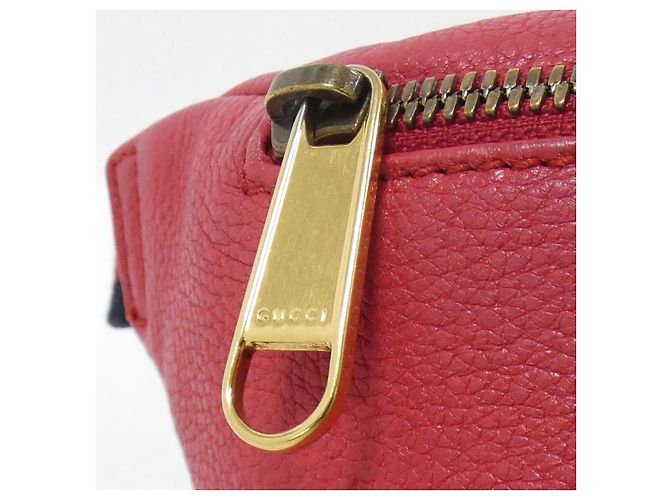Gucci Leder-Gürteltasche Rot - vista 5