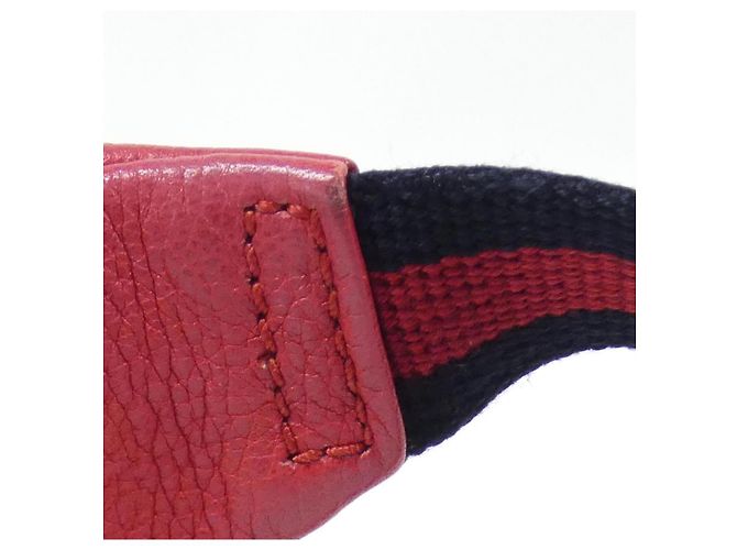 Gucci Leder-Gürteltasche Rot - vista 8