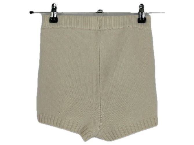 Mini shorts bianchi Yves Salomon - vista 2